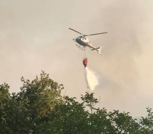 incendio elicottero