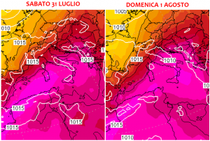 previsioni meteo caldo luglio agosto 2021