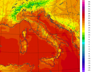 temperature minime italia oggi