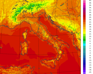temperature minime italia oggi