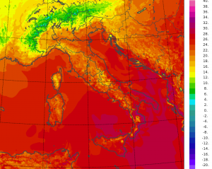 temperature minime italia oggi