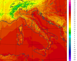 temperature minime italia oggi