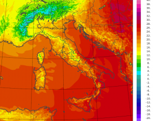 temperature minime italia oggi