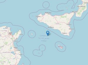 terremoto canale di sicilia