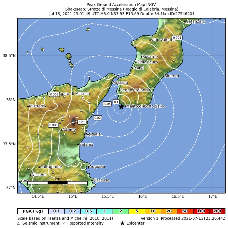 terremoto stretto di messina