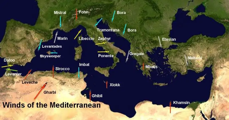 venti mediterraneo