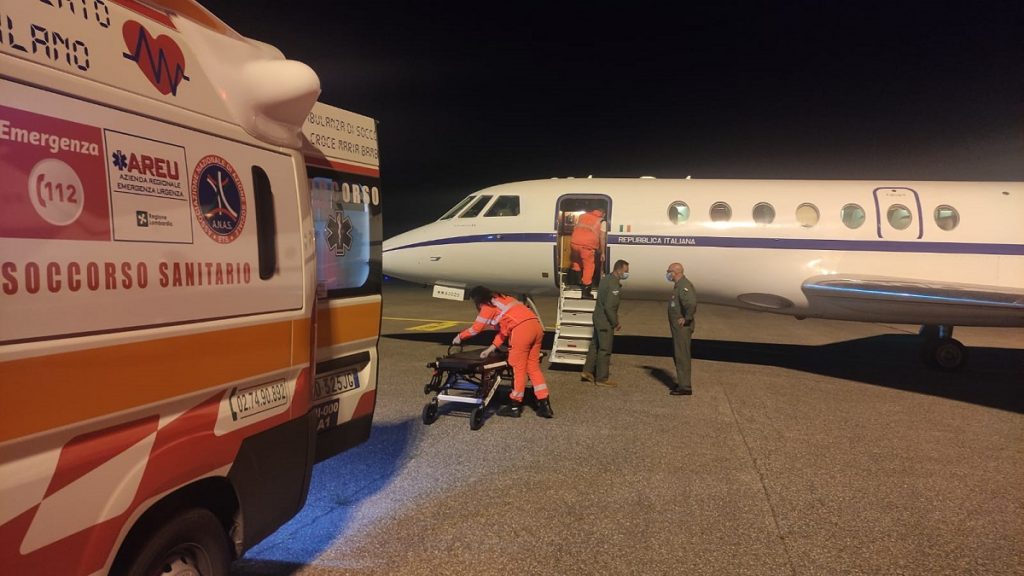 Aeronautica Militare_soccorso aereo Reggio Calabria Milano