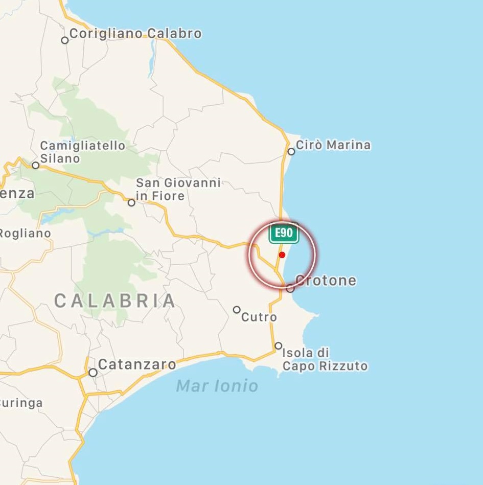 Terremoto Calabria Crotone oggi