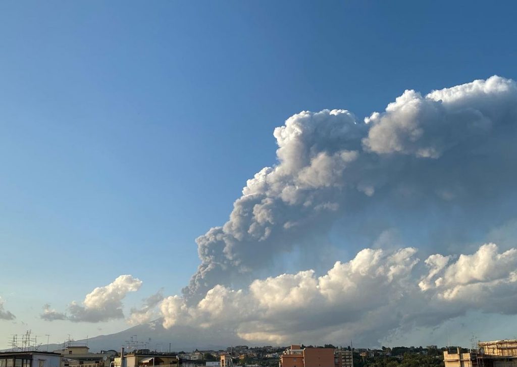 eruzione etna 29 agosto 2021