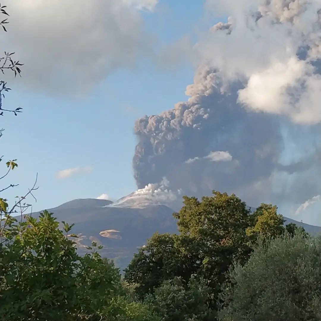 eruzione etna 29 agosto 2021