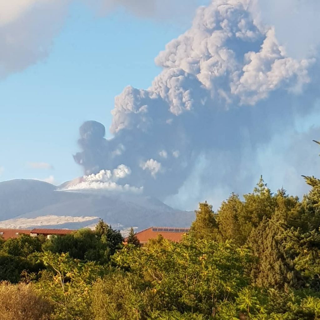 eruzione etna 29 agosto 2021