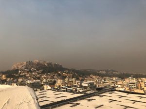 incendi grecia atene