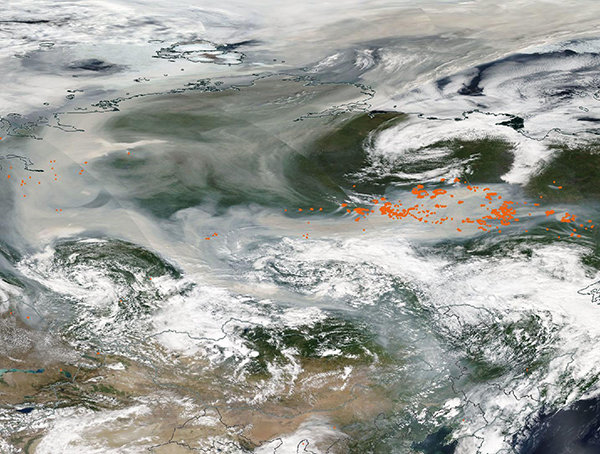 incendi siberia polo nord