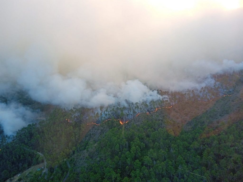 incendio Framura La Spezia