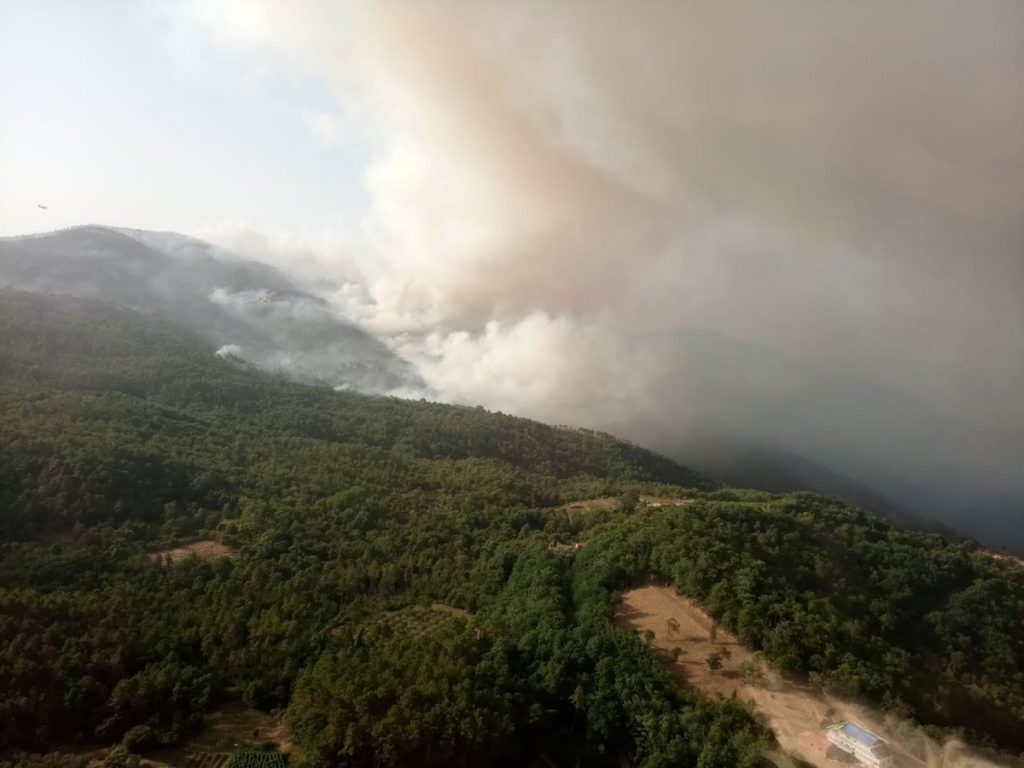 incendio Framura La Spezia