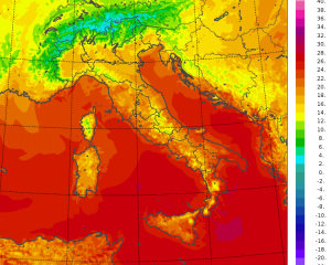 le temperature minime di oggi