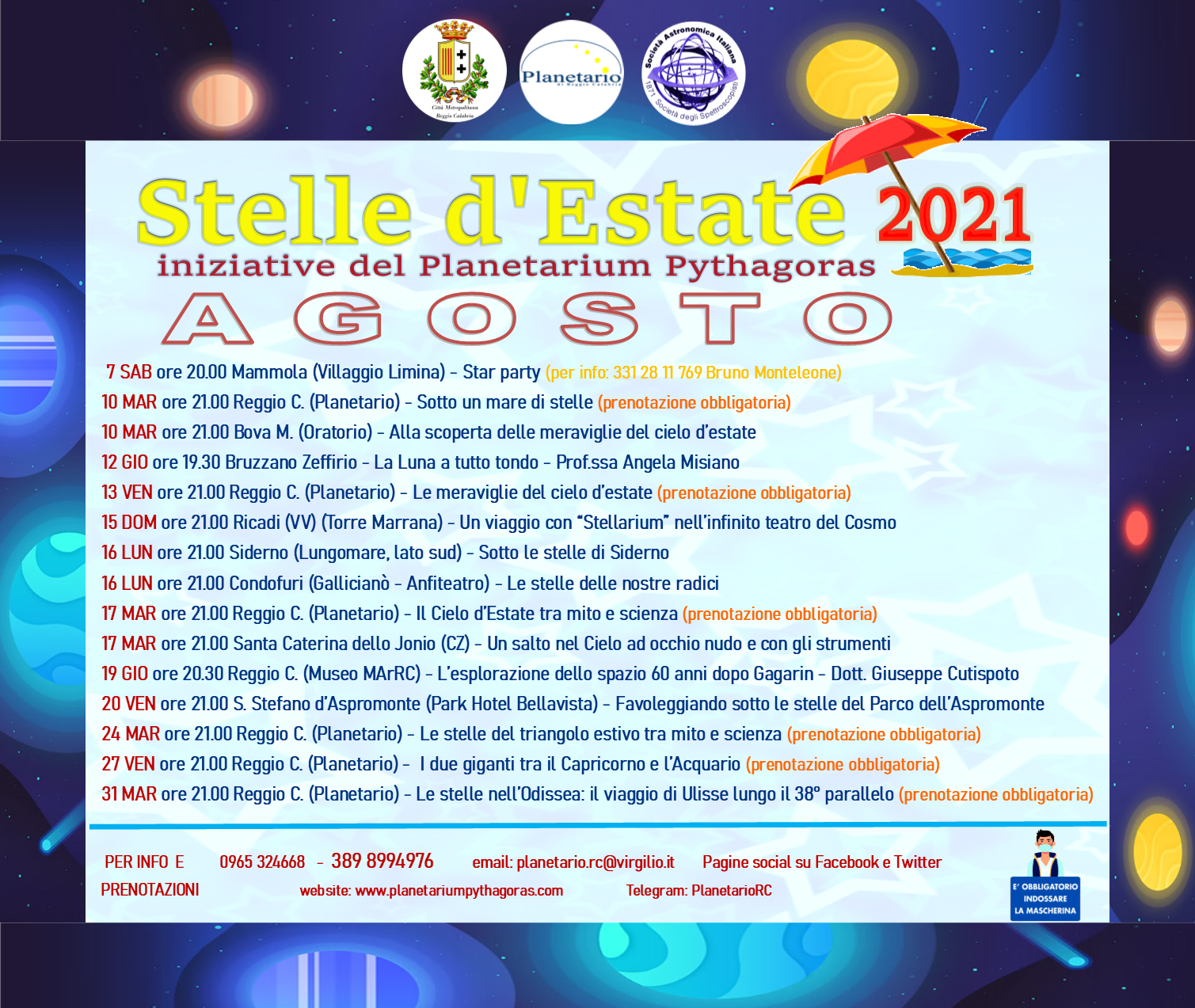 di Reggio Calabria il calendario estivo per far conoscere