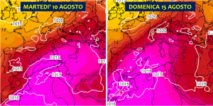 meteo agosto 2021 caldo record