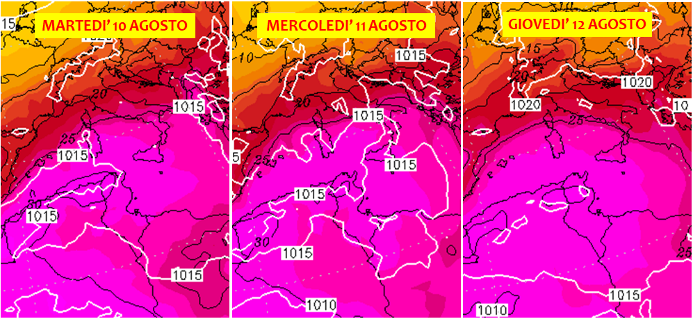 meteo agosto 2021 caldo record