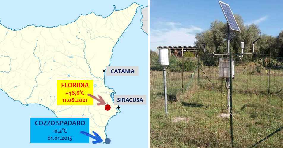 meteo estremo sicilia record floridia e cozzo spadaro