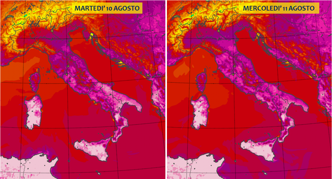 previsioni meteo 10 11 agosto 2021