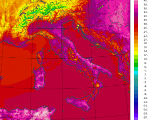 temperature massime italia oggi