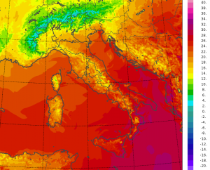 temperature minime italia oggi