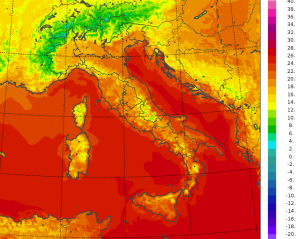temperature minime italia oggi