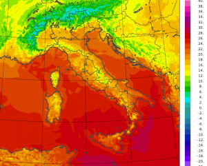 temperature minime italia oggi