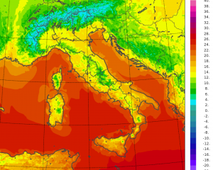 temperature minime italia oggi