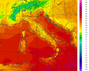 temperature minime italia oggi