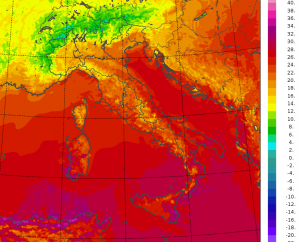 temperature minime italia oggi
