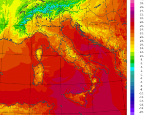 temperature minime italia oggi
