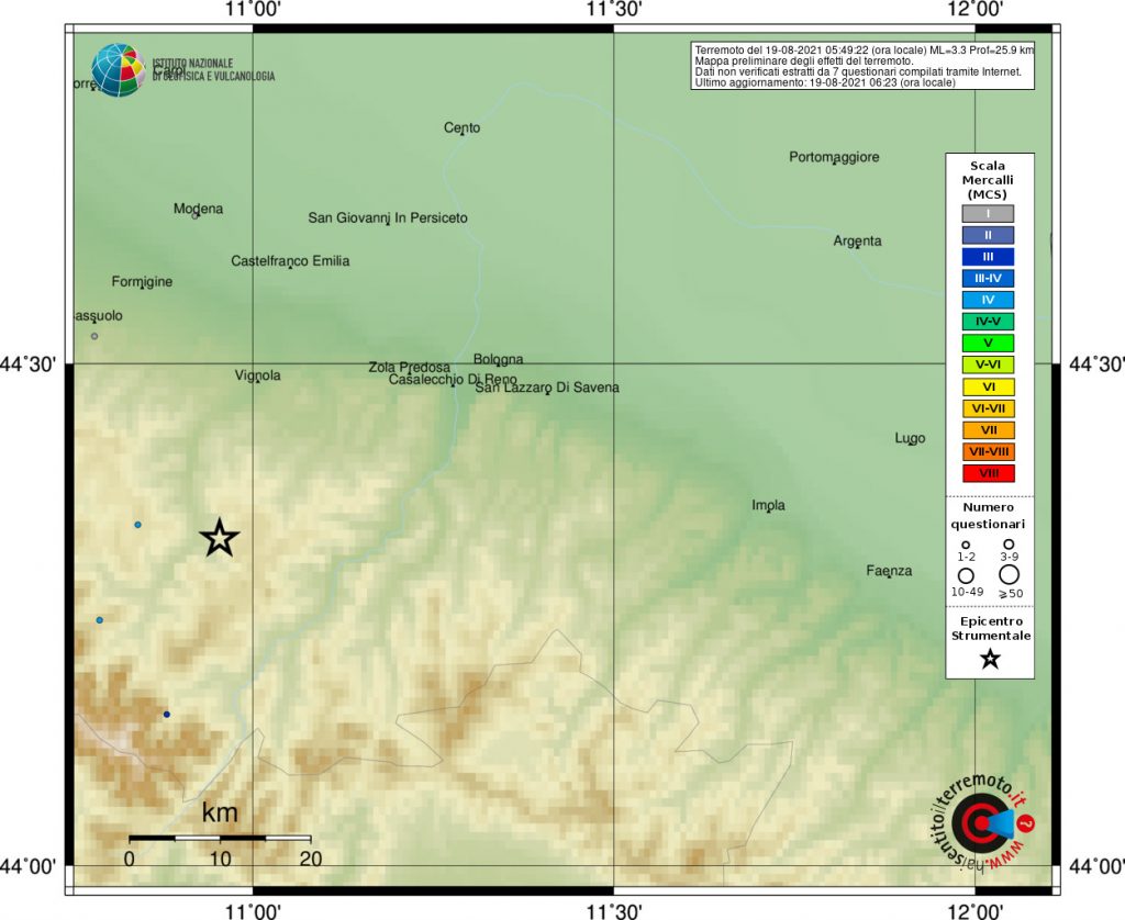 terremoto Modena Bologna Zocca