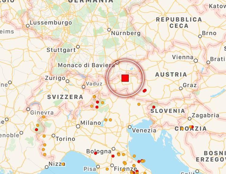 terremoto austria 16 agosto 2021