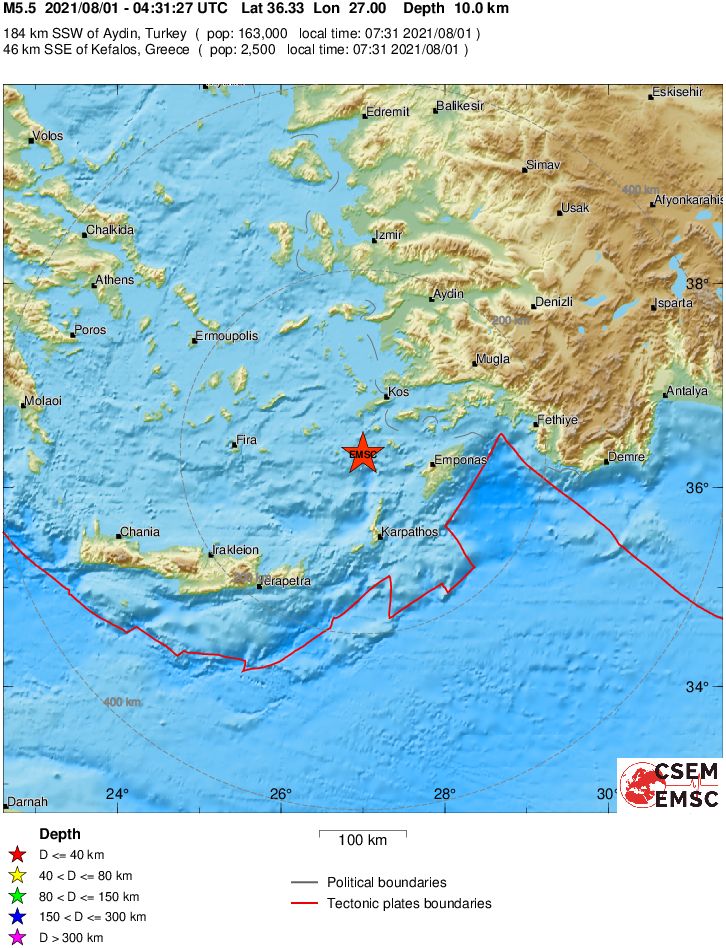 terremoto grecia turchia oggi