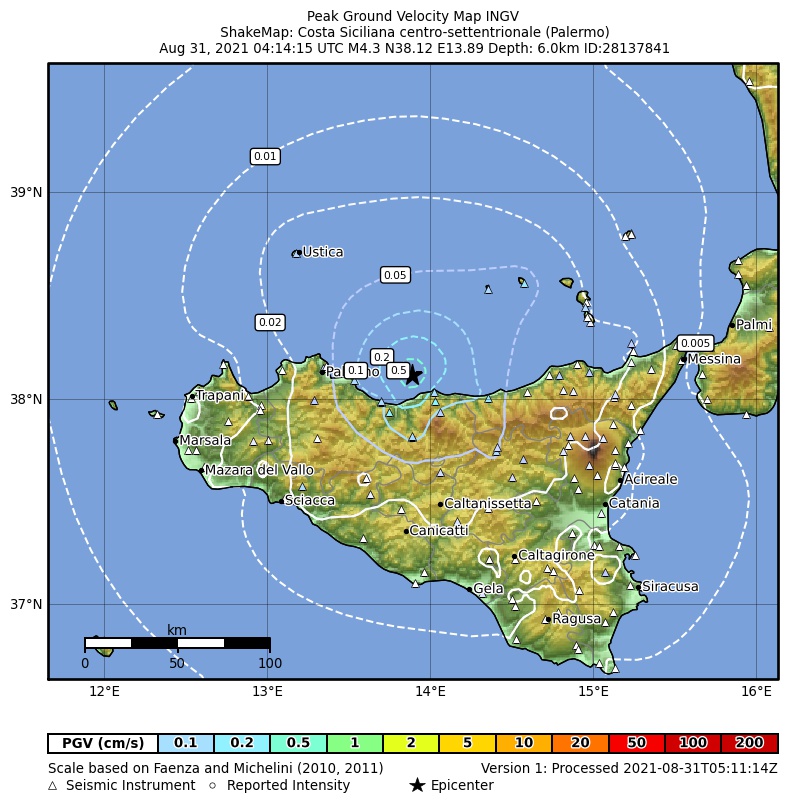 terremoto palermo sicilia oggi