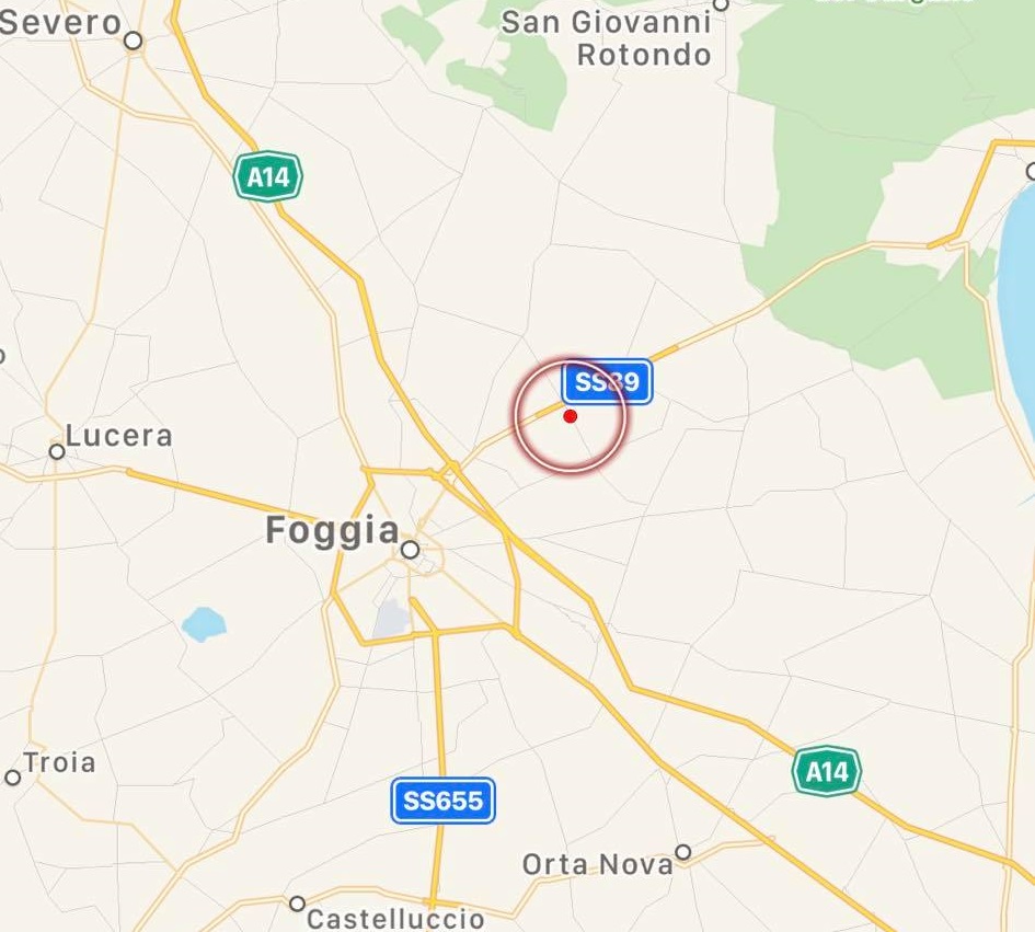 terremoto puglia oggi