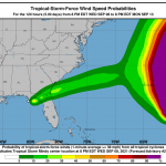La tempesta tropicale Mindy investe la Florida, rischio inondazioni e tornado [MAPPE]