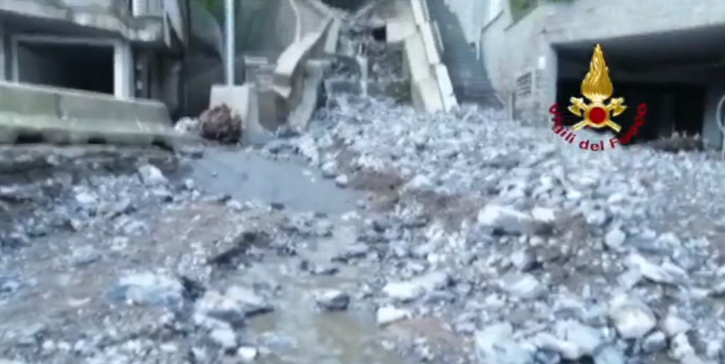 maltempo como esondazione pertus