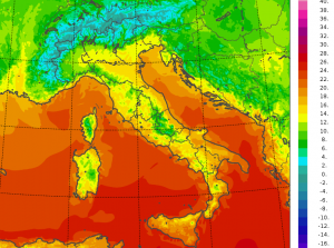 temperature minime italia oggi