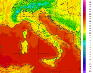 temperature minime italia oggi