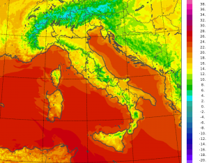 temperature minime italia oggi
