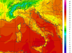 temperature minime italia oggi