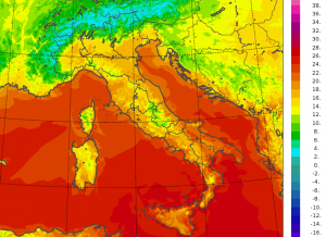 temperature minime italia oggi