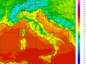 temperature minime italia oggi