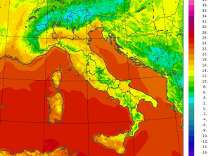 temperature minime italia oggi