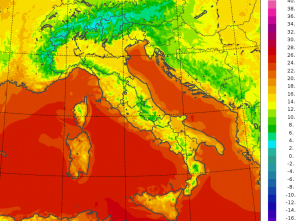 temperature minime italia oggi