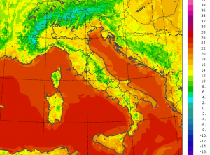 temperature minime italia oggi