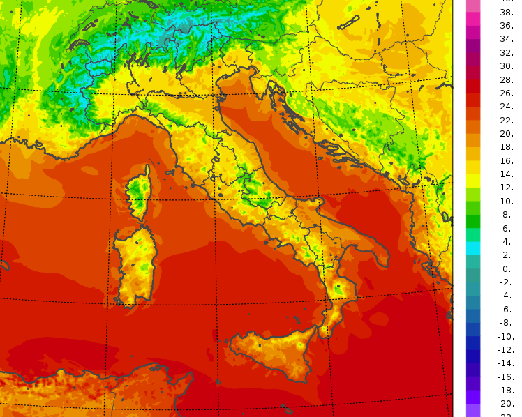 temperature minime oggi